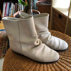 white Santana booties